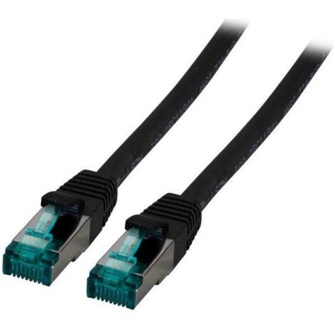 EFB-Elektronik Patchkabel Cat.6A S/FTP RJ45 EC6000A 0.25m sw