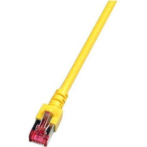 EFB-ELEKTRONIK RJ45 PATCH CABLE S/FTP, CAT.6, LSZH, 0.25 M, AMARILLO
