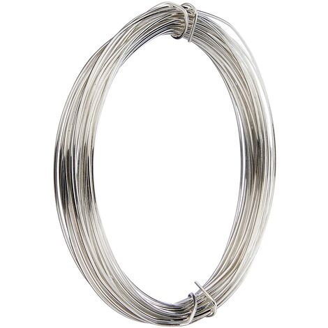 efco Kongloma - Filo d'Argento con Anima in Rame, 0,8 mm, 6 m