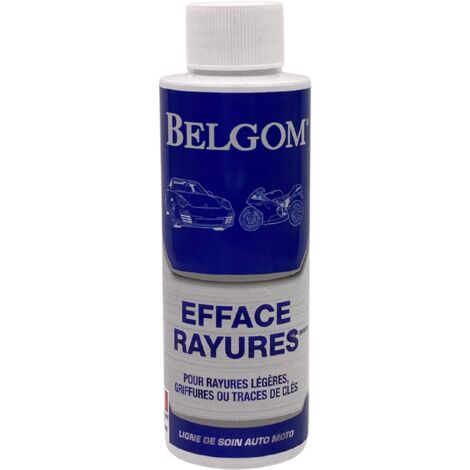 Efface rayures légères 135ml – Pâte fluide faiblement abrasive – Pour tous types de peinture – Renforce la protection des surfaces – Belgom