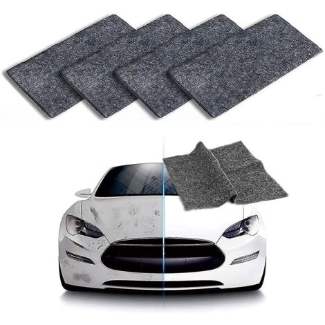 efface Rayures Chiffon Voiture,4 Pices Rayure Voiture Rparer Tissu Nano Sparkle Cloth Voiture Chiffon De Polissage De Rparation Des Rayures Pour L