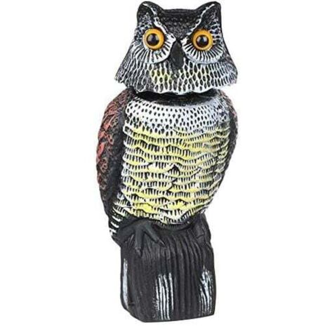 Effaroucheur d’Oiseaux Forme d'Hibou Réfléchissant Lumineux, ​Anti-Oiseaux epouvantail- pour éloigner Pigeons Corbeau et Plus