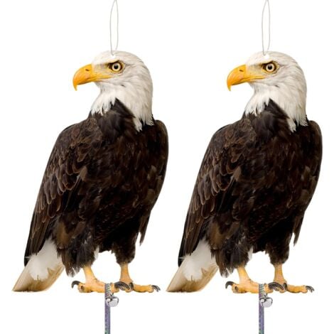 MISSDONG Effaroucheur Oiseaux, Effaroucheur Oiseaux Anti Pigeon, Repulsif Pigeon, Effaroucheur Pigeons pour Balcon, Répulsif Oiseaux pour Jardin Lot De 2