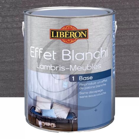Effet blanchi lambris-meubles – Lave cendrée 2,5 L – Finition mate lessivable – Pour rénovation intérieure élégante – Liberon