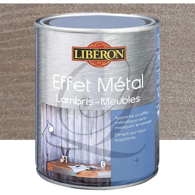 Liberon - Effet Métal Lambris-Meubles libéron Fer blanc 1 l