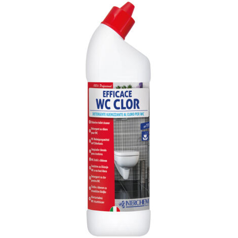 EFFICACE WC CLOR Detergente Sanificante per WC al cloro ml 750