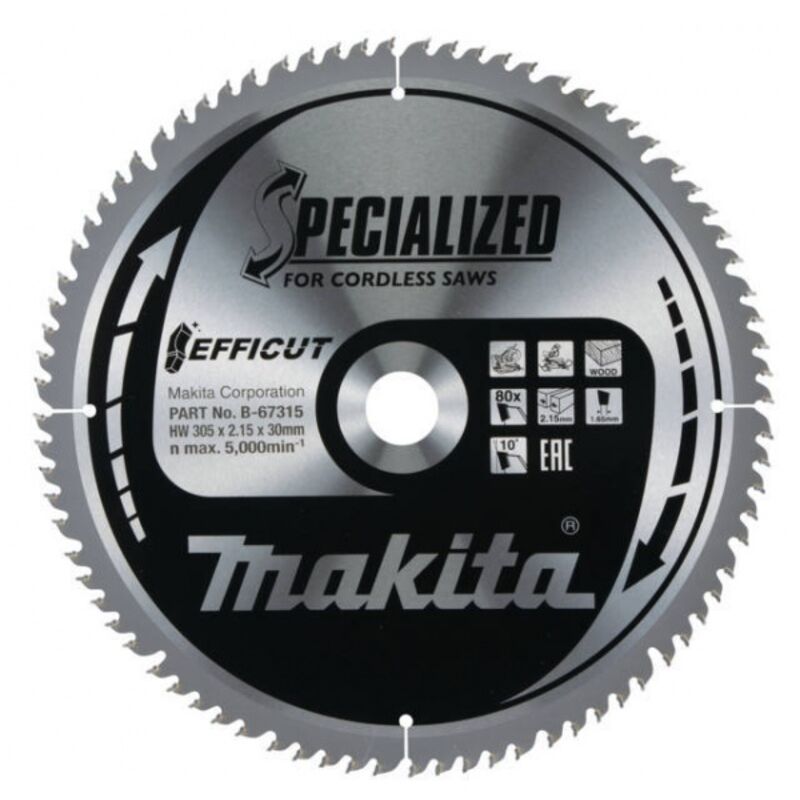 Makita EFFICUT Lame de scie 305x30 mm 80 dents B 67315
