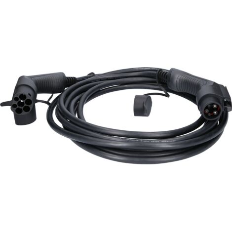 efuturo Ladekabel gerade, Typ 2 auf Typ 1 Stecker, 1 Phase, bis zu 7,4 kW, 32 A, 230 V, Mode 3, 8 Meter