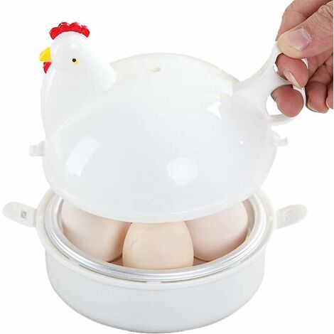 1/2pc Microwave Egg Poacher Cookware Double Cup Egg Boiler Steamer Cooking  Tools