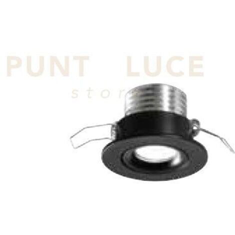 EGG FARETTO DA INCASSO LED 3W 3000K 195LM IP20 NERO D.5,2CM