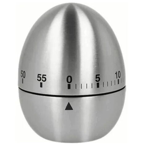 Egg Timer Stainless Steel Non Slip Base 60mins Mechanical Kitchen Timer for Home Baking Student