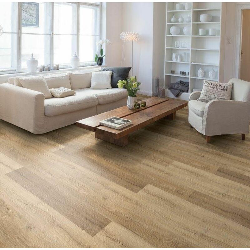 

EGGER HOME PARQUET ROBLE LIVINGSTON NATURE 8mm EHL049 CAJAS DE 1,9845m² - Marron