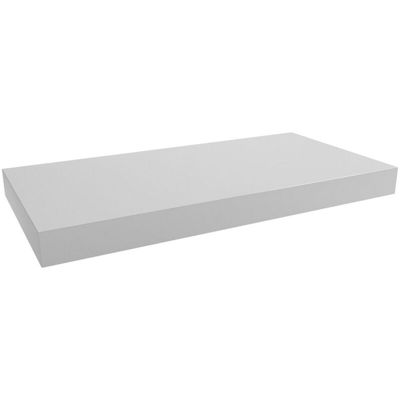 Plan vasque 100x8x50 cm, blanc brillant (DO10050B) - Naturel