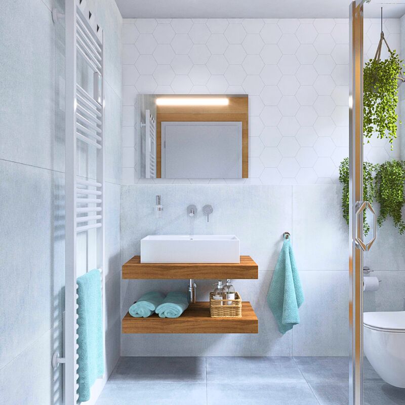 Egger - Naturel plan vasque 100x8x50 cm, Chêne Halifax naturel brun clair (DO10050DH)