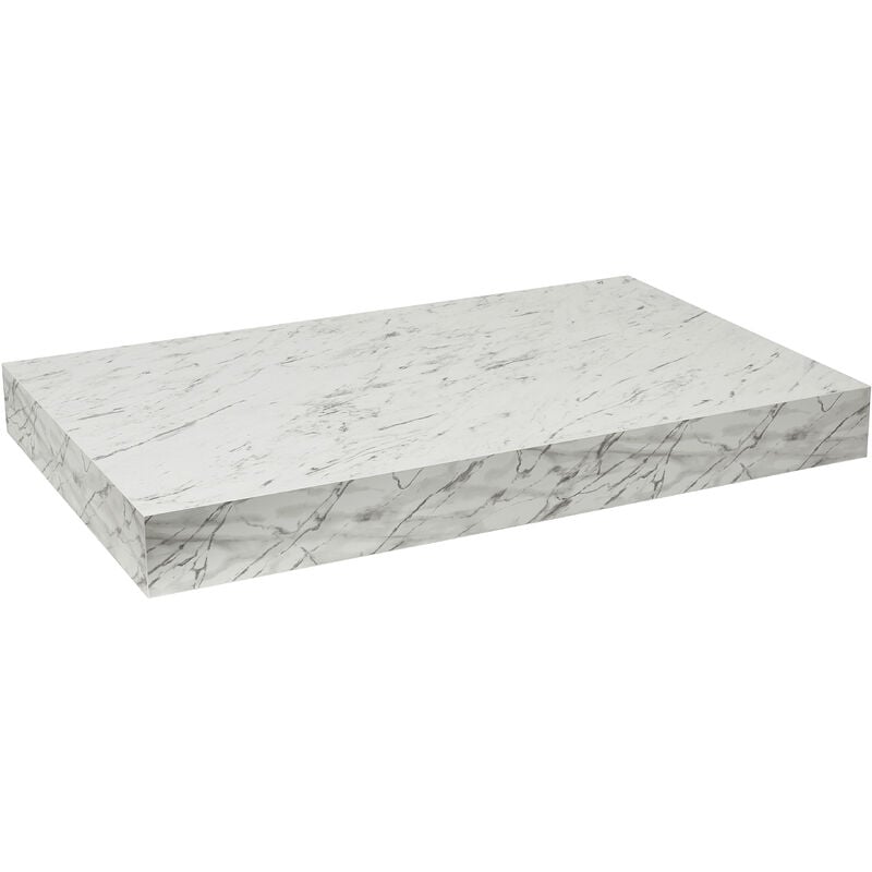 Naturel plan vasque 123,5x8x50 cm, blanc effet marbre (DO12050MCB) - Egger