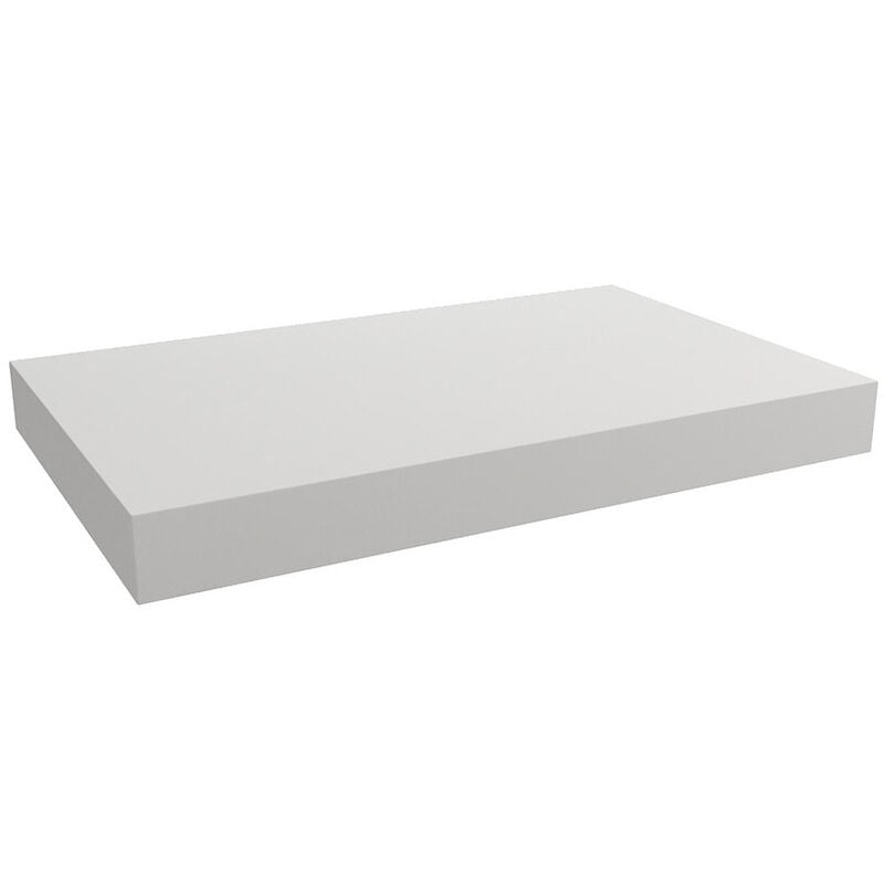 Plan vasque 80x8x50 cm, blanc brillant (DO8050B) - Naturel