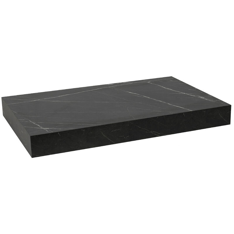 Naturel plan vasque 83,5x8x50 cm, noir effet marbre (DO8050PBC) - Egger