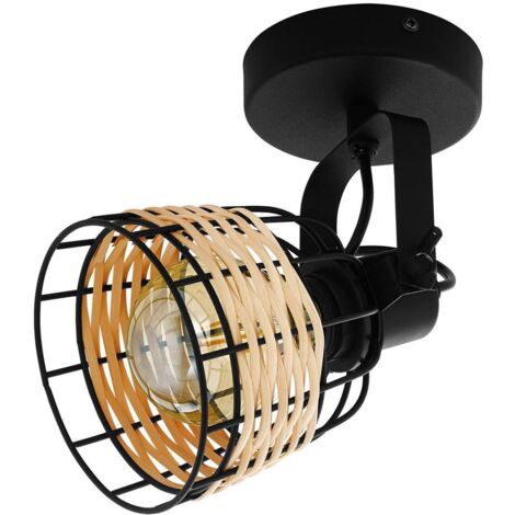 Eglo 1er Spot Anwick 1 natur 20 x 14 cm E27, max. 60 W Wandlampen