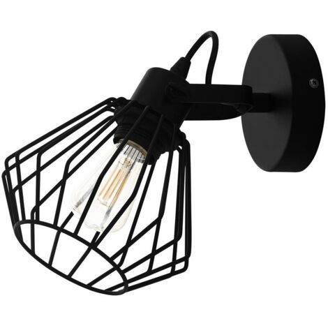 Eglo 1er Spot Tabillano schwarz Ø 11 cm E27 Wandlampen