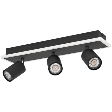 Eglo 3er LED Spot Spot Rimbocchi 1 20W, 2500 lm, 3000K, schwarz, Stahl Deckenlampen & Kronleuchter