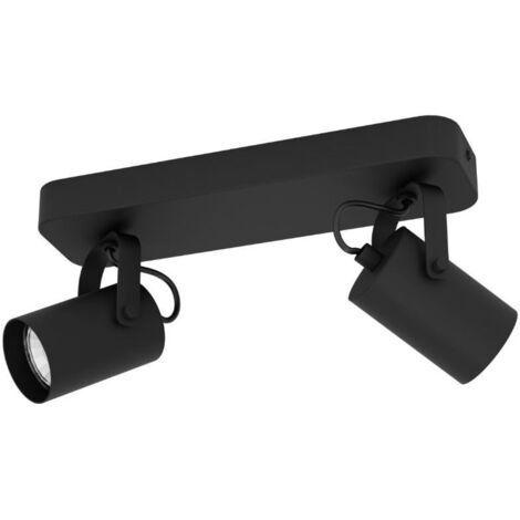 Eglo 900332 Spotleuchte SOREGO GU10 2X3W Stahl schwarz L:28cm B:10cm H:12cm dimmbar