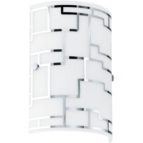 Eglo 92564 Lampada da parete della serie BAYMAN in acciaio cromato