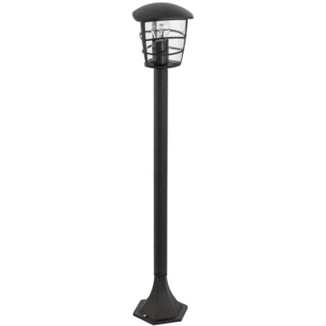Eglo 93408 Socket lampe, E27 Noir Aluminium