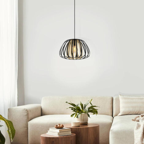 Eglo 99666 Hängeleuchte ENCINITOS schwarz, gold  H:110 Ø:37,5cm dimmbar