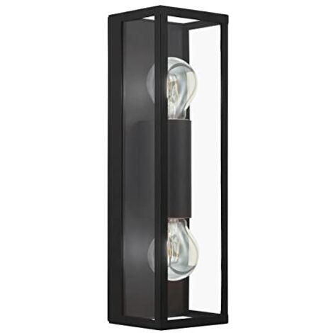 Eglo AMEZOLA Lampada da Parete 60 W, Nero