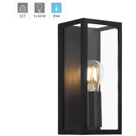 Eglo AMEZOLA Lampada da Parete, Nero