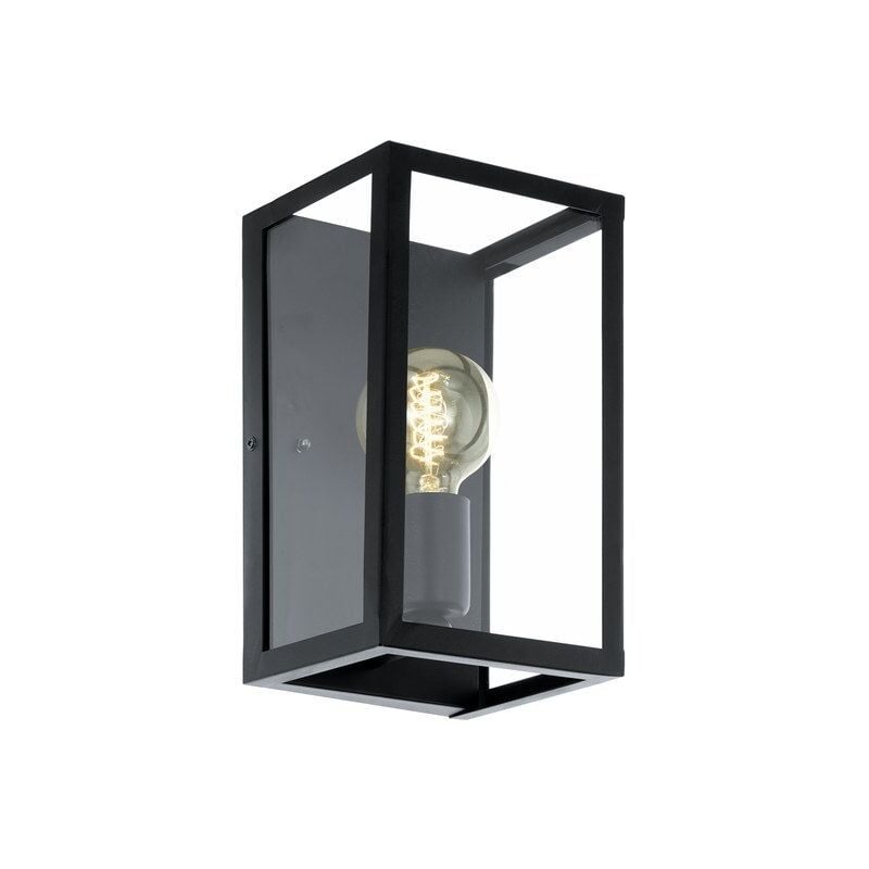 Eglo - Applique Acier Inoxydable Noir Charterhouse 1 Lumière(S)