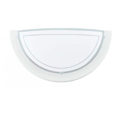 Eglo Applique Planet 1 Bianco Lampada da Parete E27 29x14,5 cm
