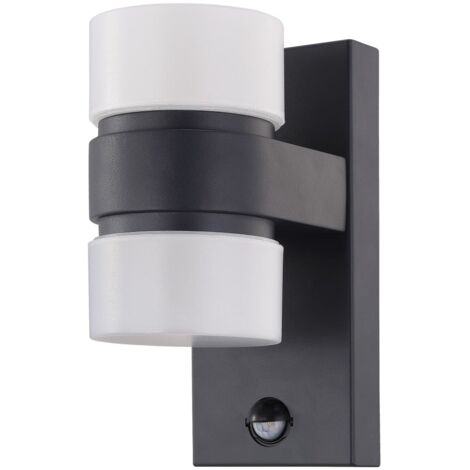 Eglo Atollari Lampada da Parete a LED per Esterni, Ghisa d'Alluminio Plastica, Antracite