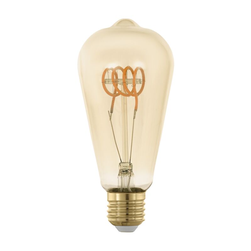 

Bombilla LED E27 día & noche, ámbar vintage con sensor, bombilla LED con luz nocturna, 5 W , equivalente a 31 W , 350 lúmenes, E27 LED blanco cálido,