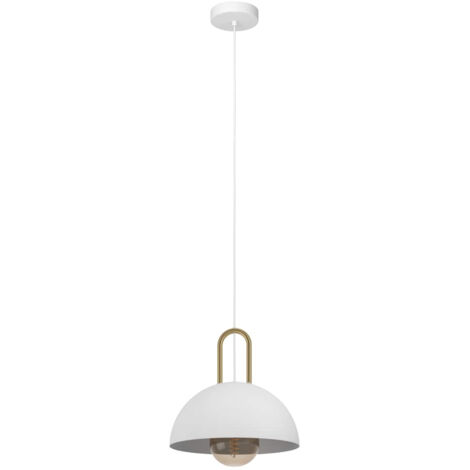 Eglo calmanera lampe pendante e27 1x40w blanc - 99695