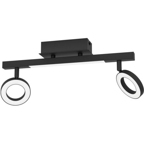 Eglo CARDILLIO 2 plafone LED nero 38,5x17,5x8,5 cm