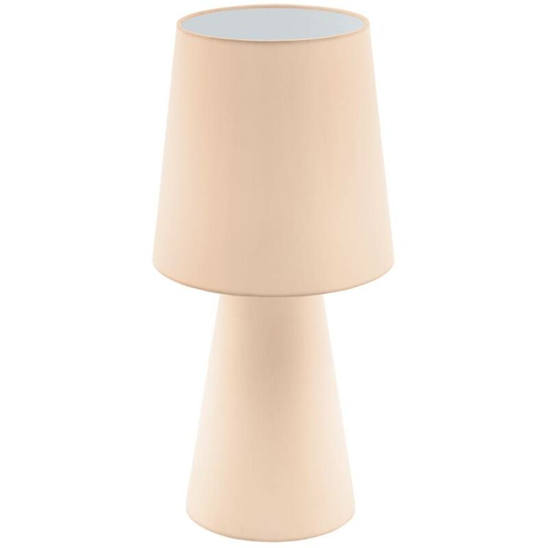 Image of tavolo lampada a LED CARPARA pastello albicocca Ø22cm H: 47 centimetri