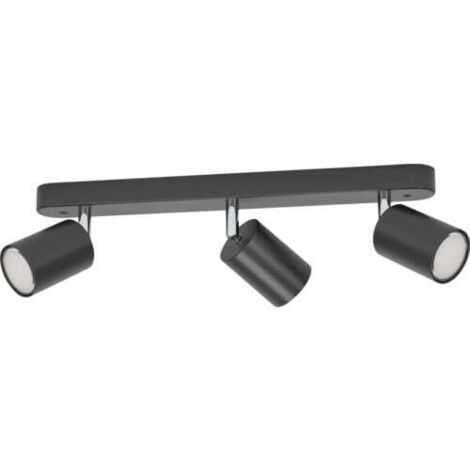 Eglo Connect 3er Spot Adfira-Z schwarz chrom 40 x 9 x 5,5 cm GU10 Deckenlampen & Kronleuchter