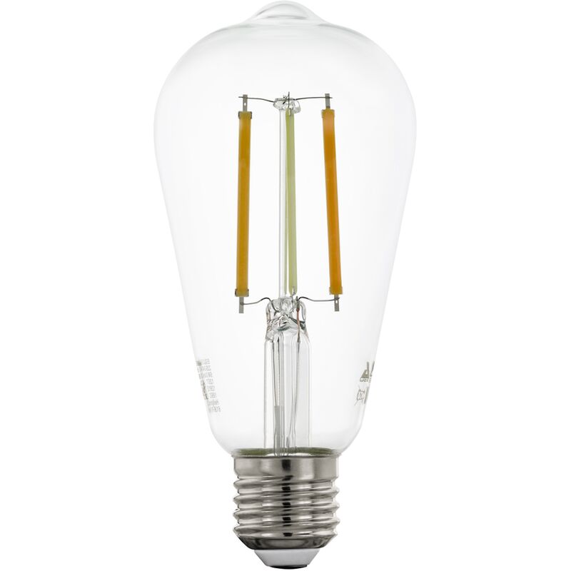 

connect , Bombilla LED E27, 6 W , equivalente a 60 W , 806 lúmenes, E27 LED regulable, temperatura de color ajustable, bombilla LED ST64, Diámetro de