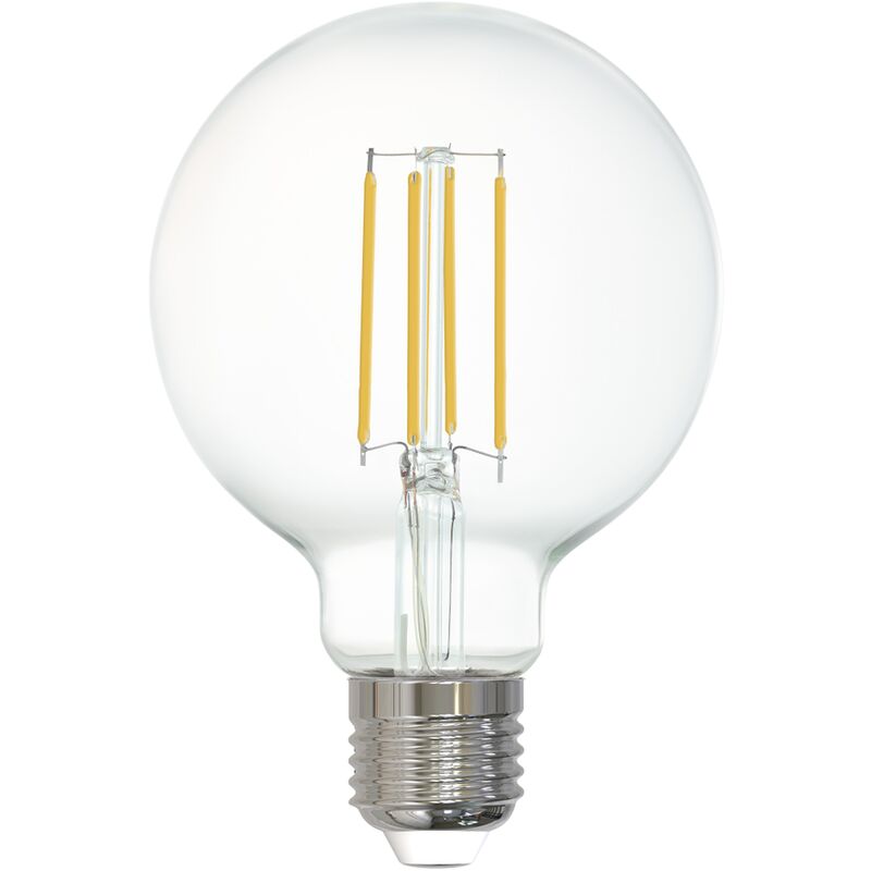 

EGLO connect , Bombilla LED E27, luz blanca cálida, 2700 K, G80, 8 cm de Diámetro