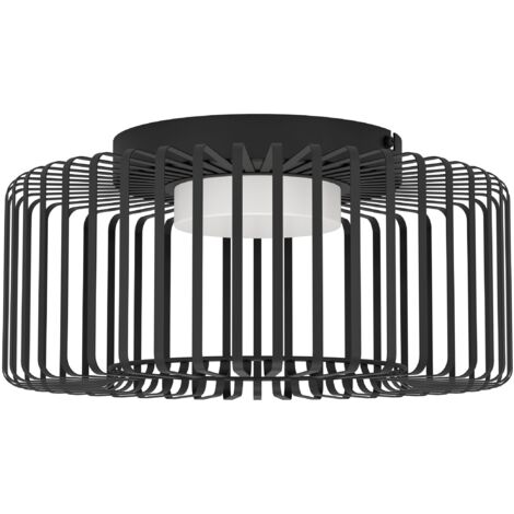 Eglo Connect LED Deckenleuchte Ginestrone-Z schwarz Ø 45 cm Deckenlampen & Kronleuchter