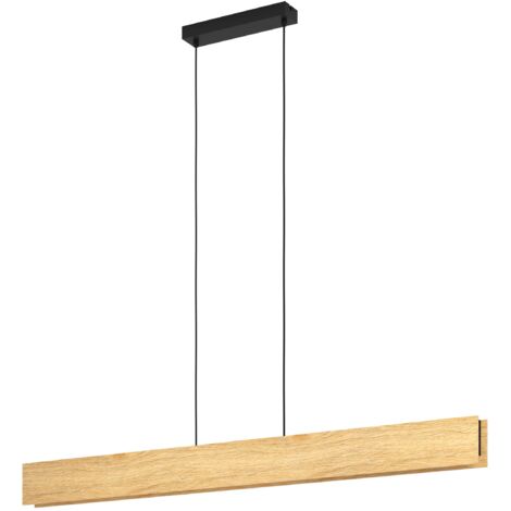 EGLO connect.z Smart-Home LED Pendelleuchte Anchorena-Z, Holz Hängelampe, ZigBee, App und Sprachsteuerung Alexa, warmweiß-kaltweiß, RGB, FSC100HB, dimmbar