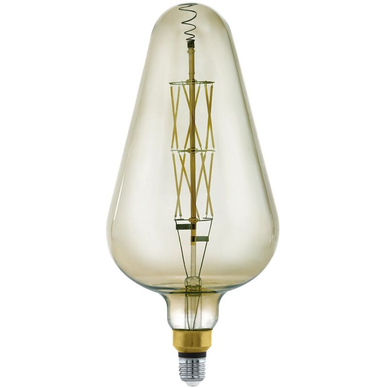 

D165 - Bombilla led (E27, intensidad regulable, tamaño grande, diámetro de 16,5 cm, 8 W equivalentes a 45 W, 600 lm, E27, luz blanca cálida, 3000 K)