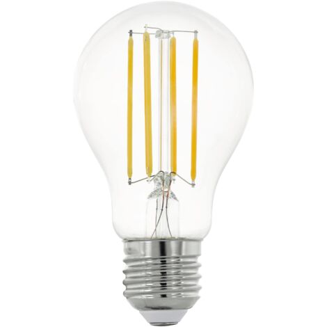 Eglo E27 LED, lampadina classica, fonte di luce per illuminazione retrò, 12 Watt (equivalente a 100 Watt), 1521 lumen, luce bianco caldo, 2700k, lampadina Edison A60, Ø 6 cm