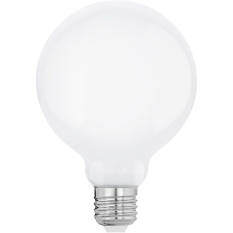 EGLO E27 LED, lampadina opalina a globo, 9 Watt (equivalente a 75 Watt), 1055 Lumen, luce bianco caldo, 2700k, lampadina G95, Ø 9,5 cm