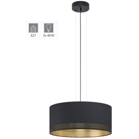 Eglo ESTEPERRA Lampadario a Sospensione, Nero