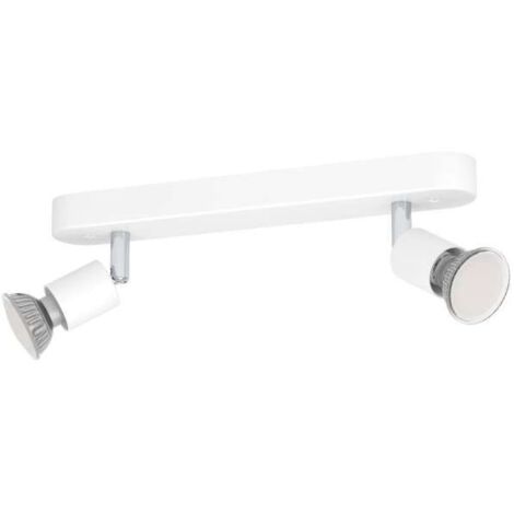 Eglo Faretto Stecci-E 2 luci orientabili GU10 bianco L300x45xH75 cm