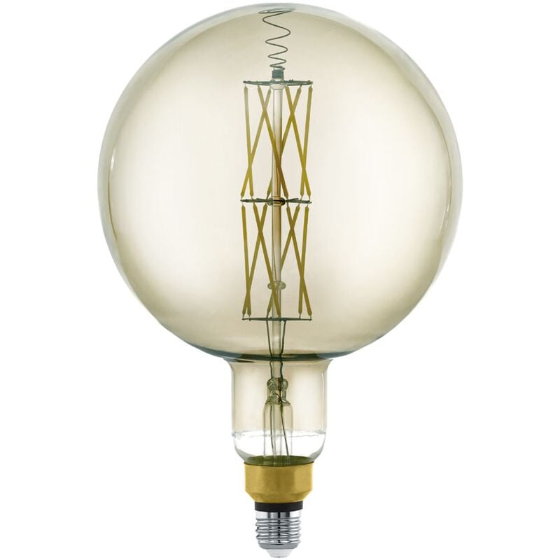 

G200 - Bombilla LED (E27, intensidad regulable, 20 cm de diámetro, 8 W equivalentes a 45 W, 600 lm, E27, luz blanca cálida, 3000 K) - Eglo