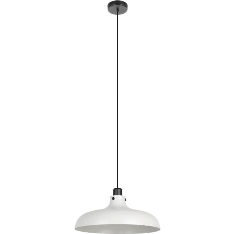 EGLO Hängelampe Matlock, Esstisch Pendelleuchte 1-flammig, Industrial Esszimmerlampe aus Metall in Grau und Schwarz, Hängeleuchte mit E27 Fassung