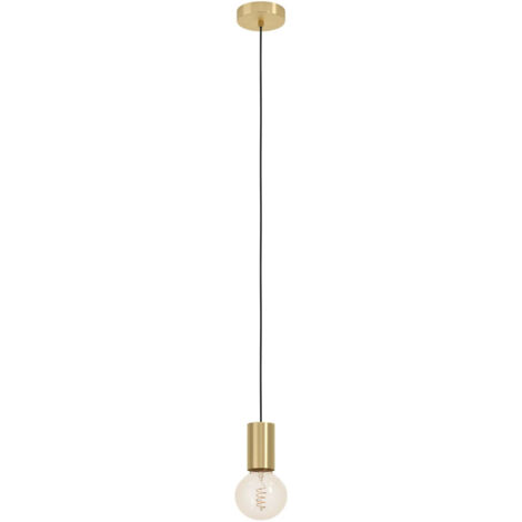 Eglo Hängeleuchte Pozueta 1 messing gebürstet Ø 7 x 110 cm